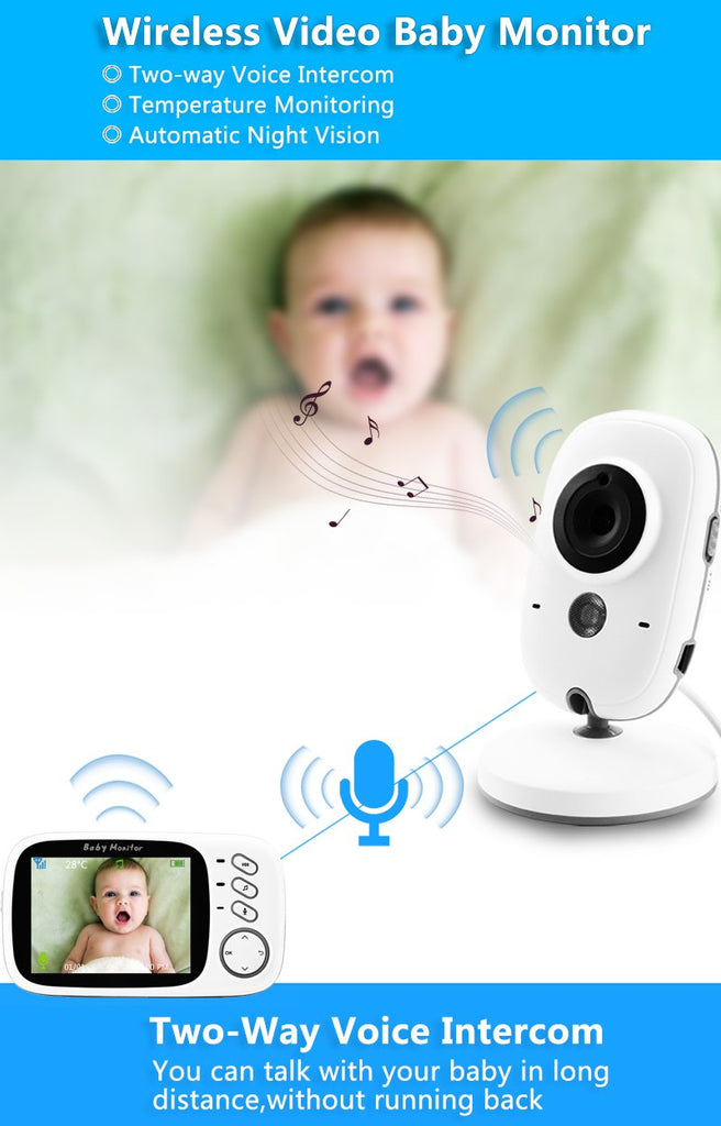 Video Color Baby Monitor - Premium  from Mummy's Baby - Just $84.99! Shop now at Baby addOn London