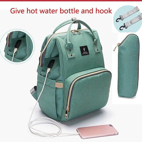 VRTREND Diaper Bag With USB - Premium  from Mummy's Baby - Just $29.99! Shop now at Baby addOn London