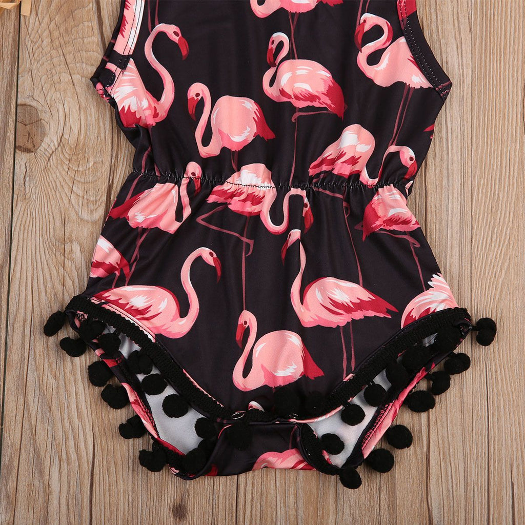 Flamingo Romper Jumpsuit - Premium  from Mummy's Baby - Just $19.99! Shop now at Baby addOn London