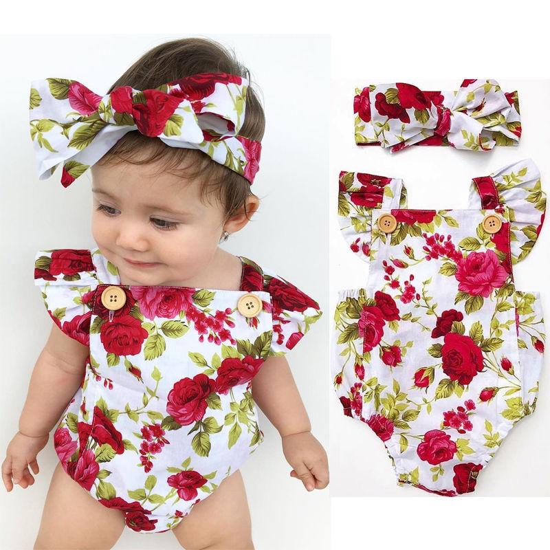 Cute Floral Romper Jumpsuit - Premium  from Mummy's Baby - Just $19.99! Shop now at Baby addOn London