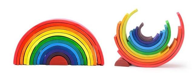 Creative Rainbow Building Blocks - Premium  from Mummy's Baby - Just $29.99! Shop now at Baby addOn London